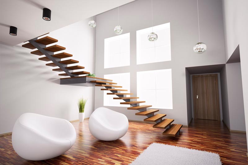 Escalera estilo moderno interior
